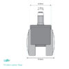 Friction Castors Grey (Set of 5) - Image 2